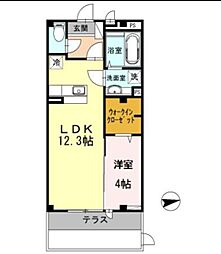 グランテージ 1LDKの間取図画像