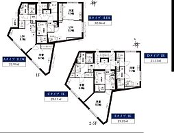 レピュア青砥レジデンス 5階ワンルームの間取り