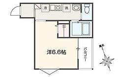 MELLAS吉祥寺 1Kの間取図画像
