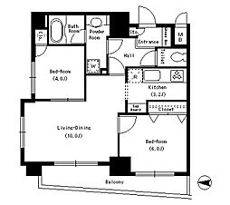 ParkCube本所吾妻橋 2LDKの間取図画像