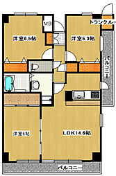 ラフィーネ八千代 3LDKの間取図画像