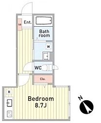 良久ビル ワンルームの間取図画像
