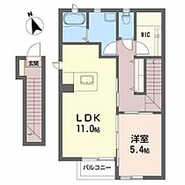 カーサ・ドルチェ 201 ｜ 福島県福島市松浪町9-8（賃貸アパート1LDK・2階・48.50㎡） その2