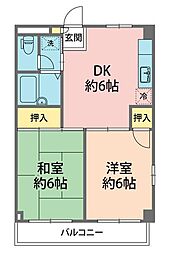 間取図画像 2DK
