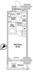 コンフォリア三田EAST 1Kの間取図画像