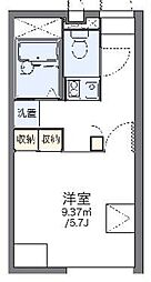 レオパレスジュネス 1Kの間取図画像