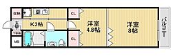 クリアグラン 2Kの間取図画像