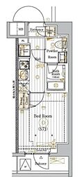 MAXIV川口青木 1Kの間取図画像