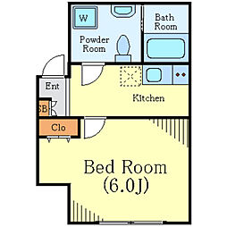 SkyHills用賀 1Kの間取図画像