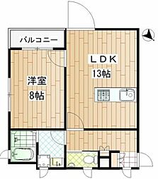 BROCADEGRACE 1LDKの間取図画像