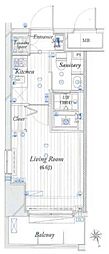 THEパームス東武練馬 1Kの間取図画像