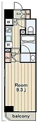 CARINO入谷 1Kの間取図画像
