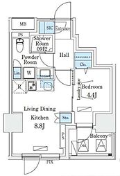 間取図画像 1LDK