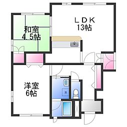 間取図画像 2LDK