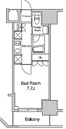 プラウドフラット浅草駒形 1Kの間取図画像