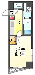イーストウインド本町 1Kの間取図画像