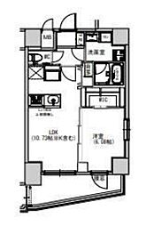 S-RESIDENCE千住大橋 1LDKの間取図画像