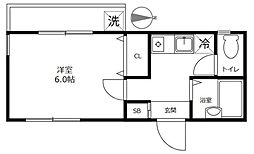Iハイツ 1Kの間取図画像