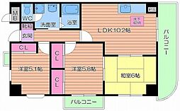 インディペンデンスハイツ 3LDKの間取図画像