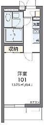 CLEINOプラテリーア3 1Kの間取図画像