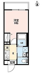 Smart Home 五香 1Kの間取図画像