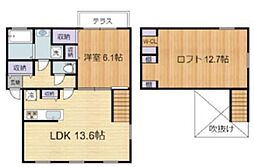 プリマ府中フォレスタ弐番館 1階1LDKの間取り