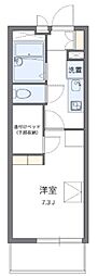 レオパレスFlatelier 2階1Kの間取り