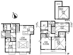 ＢＬＯＯＭＩＮＧ ＭＡＩＳＯＮ羽村市羽中 4SLDKの間取り