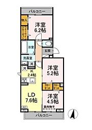 メゾン シャルム 2階/-