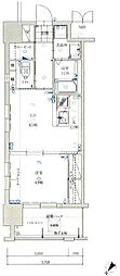 ラファセアリービオ博多 1LDKの間取図画像