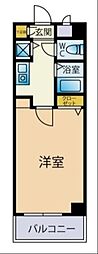 パークコート太宰府 1Kの間取図画像