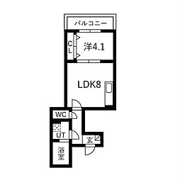 Escudo 黎 1LDKの間取図画像