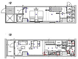 都営浅草線 大門駅 徒歩3分の賃貸マンション 1階1LDKの間取り