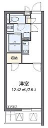 CLEINOニューメイプル 1Kの間取図画像