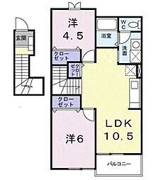 アネックス 2LDKの間取図画像