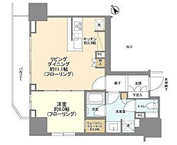 ザ・パークハウス麹町レジデンス 1LDKの間取図画像