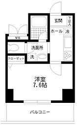 フルグラール池袋 1Kの間取図画像