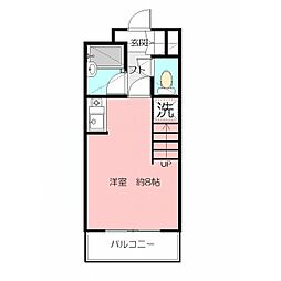 KEANUHALE ワンルームの間取図画像