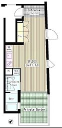 ATKレジデンス西小山 ワンルームの間取図画像