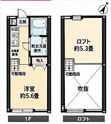 chalet プラス新検見川 1Kの間取図画像