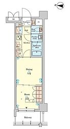 ＲＪＲプレシア千鳥 4階1DKの間取り