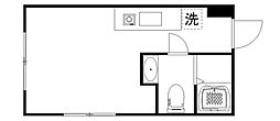 ルテラ氷川町 ワンルームの間取図画像