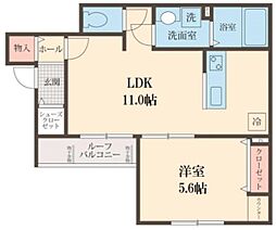 ChlorisHill 1LDKの間取図画像