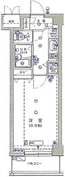 リガーレ浮間公園 1Kの間取図画像