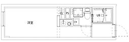 CITY WALK馬込 3階ワンルームの間取り