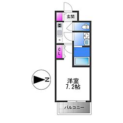 Osaka Metro中央線 長田駅 徒歩7分の賃貸マンション 11階1Kの間取り