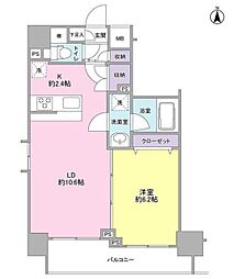 モンレーヴ錦糸町 12階1LDKの間取り