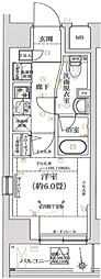 MIND川口 1Kの間取図画像
