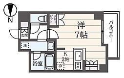 アトラス三宿池尻 1階1Kの間取り