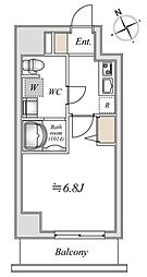 LIME RESIDENCE HIGASHINAKAYAMA 3階1Kの間取り